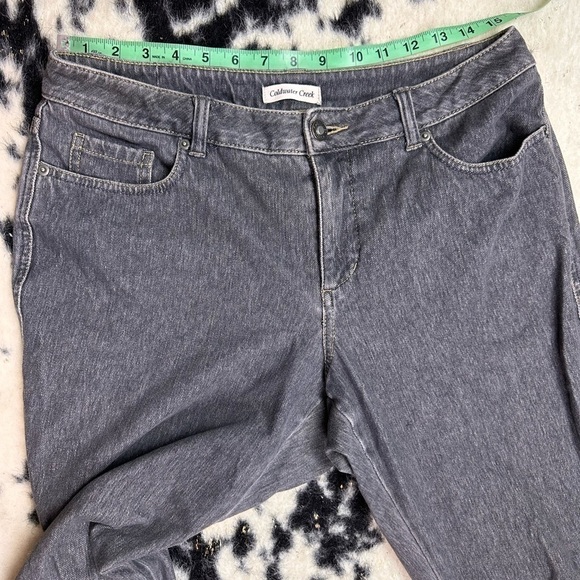 ColdWater Creek Women’s Black Mid Rise Bootcut Denim Jeans Size 12P - Picture 6 of 7